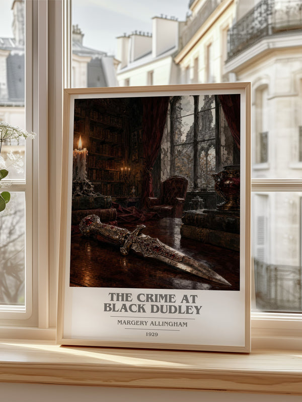 The Crime at Black Dudley book cover poster colour and style options – Margery Allingham book art