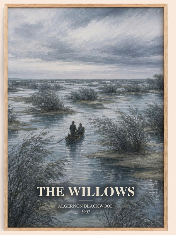 The Willows watercolour book poster by Algernon Blackwood – framed literary art print