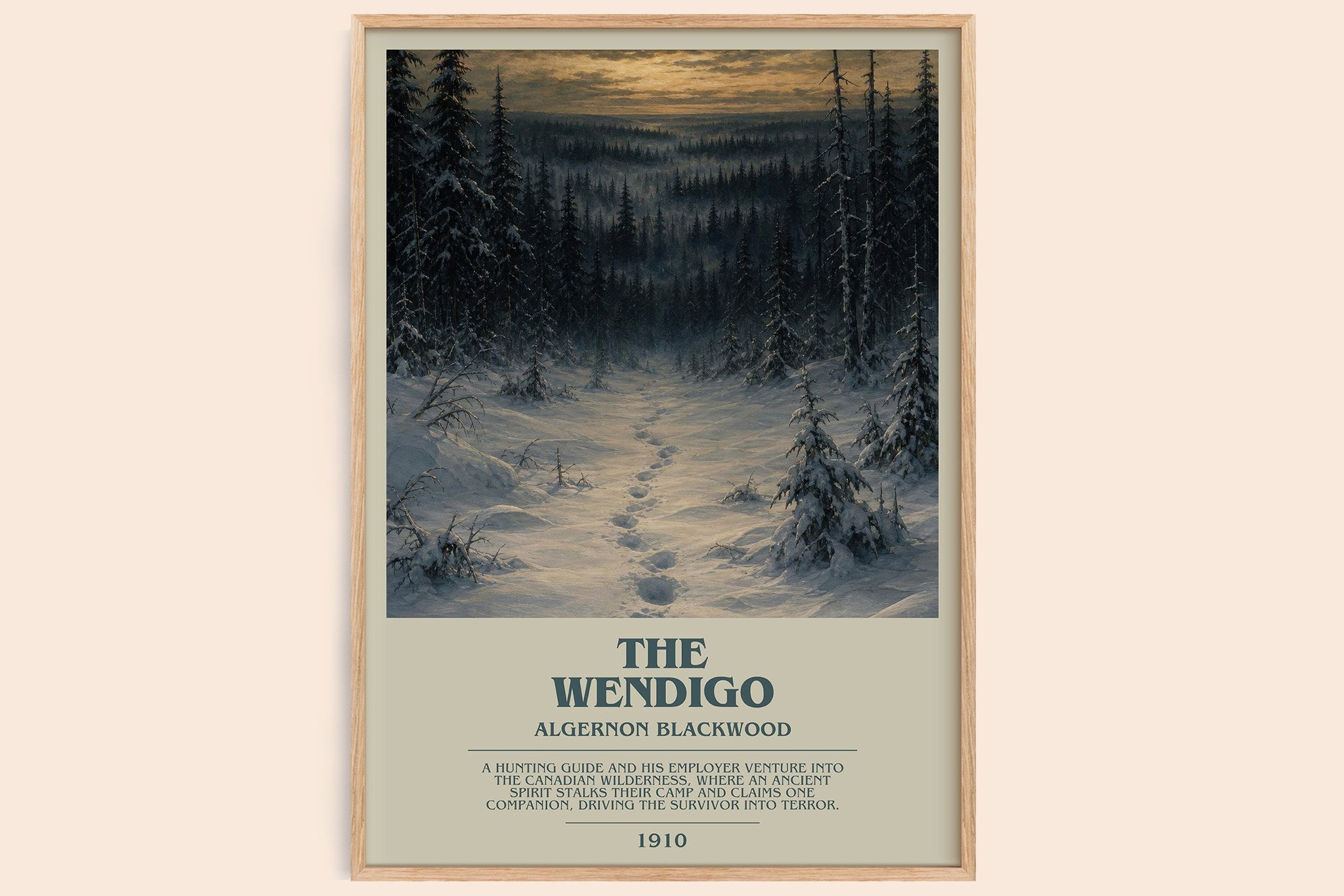 The Wendigo Bookish Wall Art by Algernon Blackwood