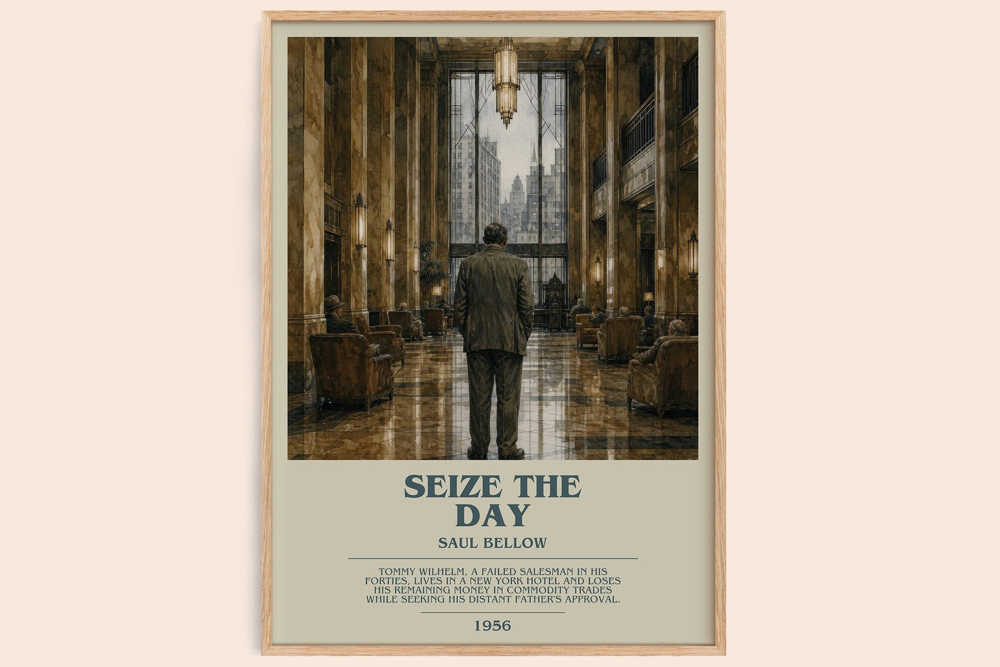 Seize the Day Bookish Wall Art by Saul Bellow