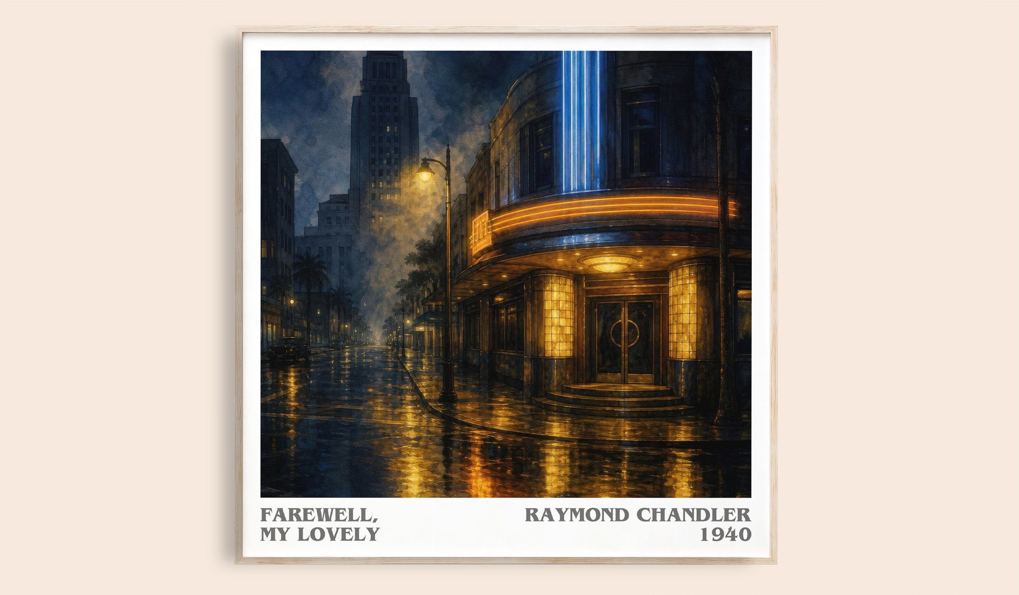 Farewell, My Lovely Literary Art Print by Raymond Chandler
