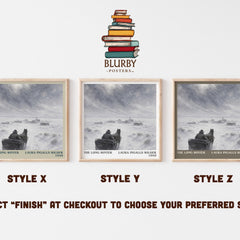 The Long Winter literary print in frame leaning in hallway – childrens wall art