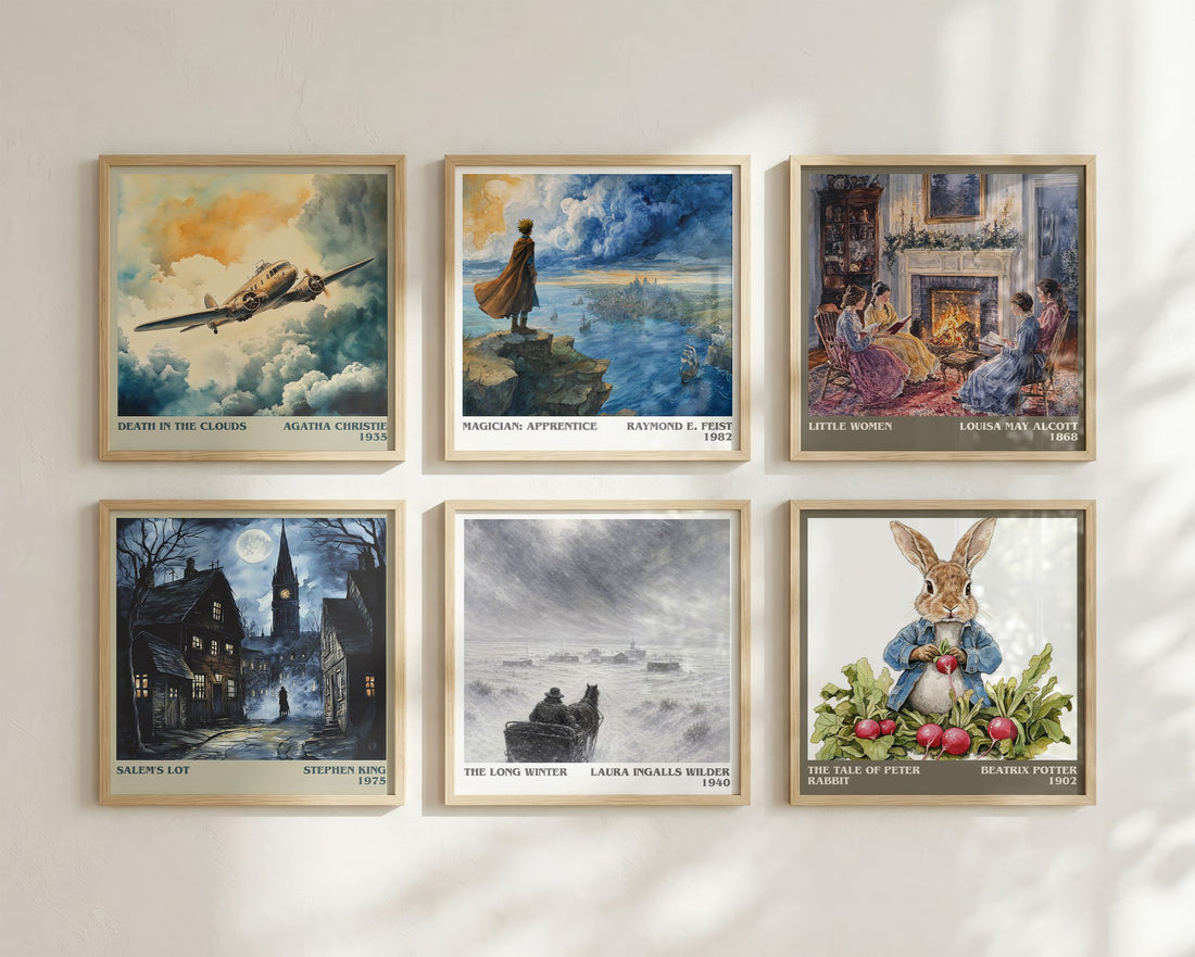 The Long Winter literary art print colour and style options – Laura Ingalls Wilder book art