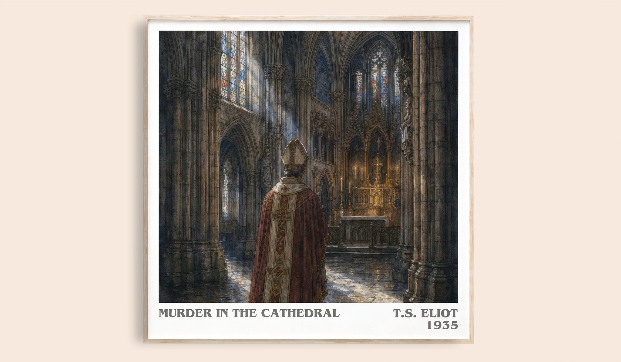 Murder in the Cathedral Literary Art Print by T.S. Eliot