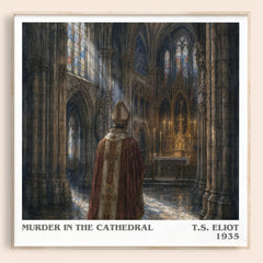 Murder in the Cathedral literary book poster by T.S. Eliot – framed literary art print