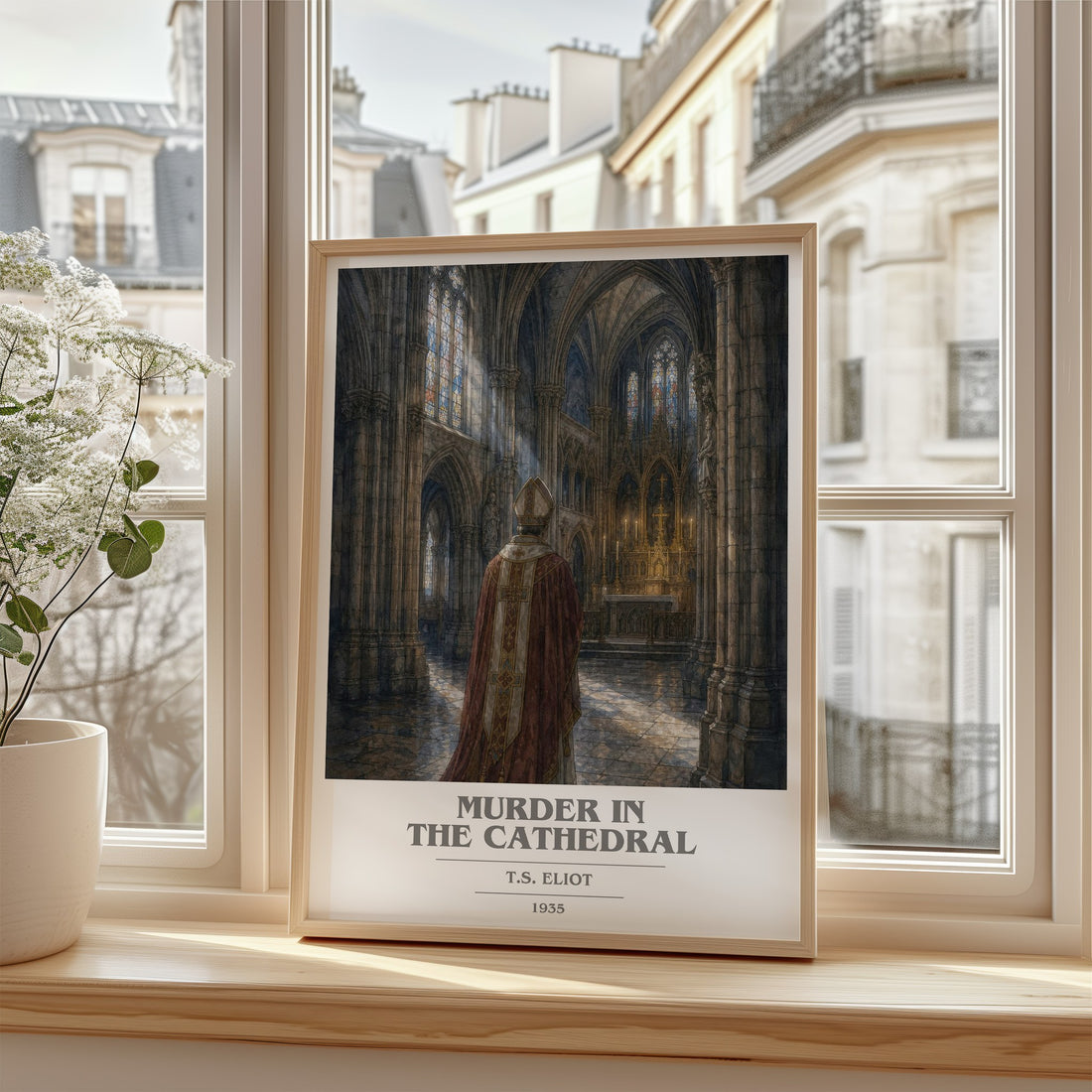 Murder in the Cathedral book cover poster colour and style options – T.S. Eliot book art