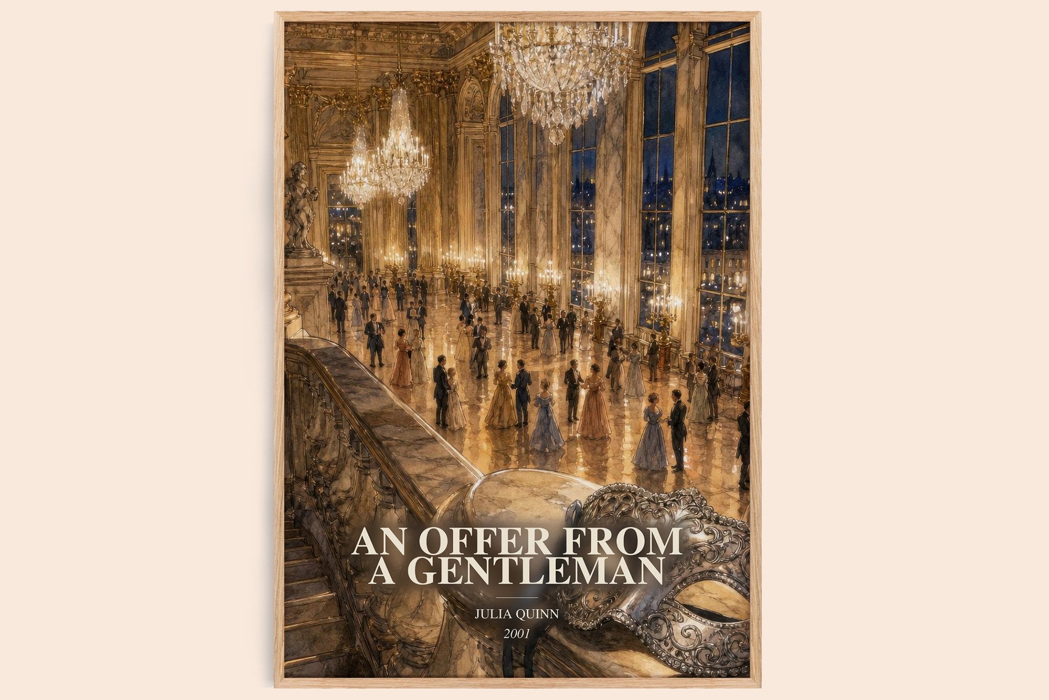 An Offer From a Gentleman Book Watercolour Illustration by Julia Quinn