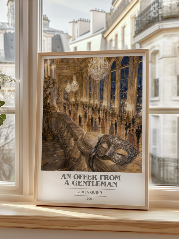 An Offer From a Gentleman book cover poster colour and style options – Julia Quinn book art