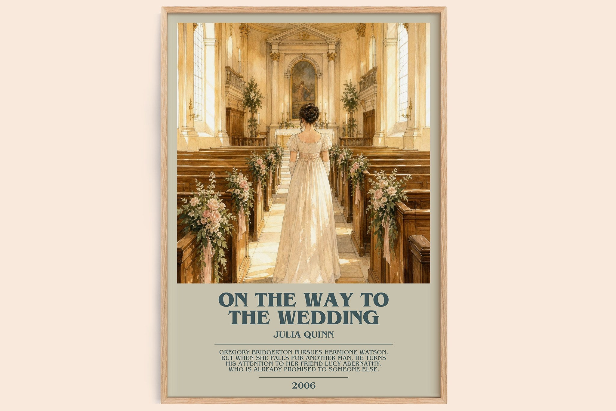 On the Way to the Wedding Bookish Wall Art by Julia Quinn