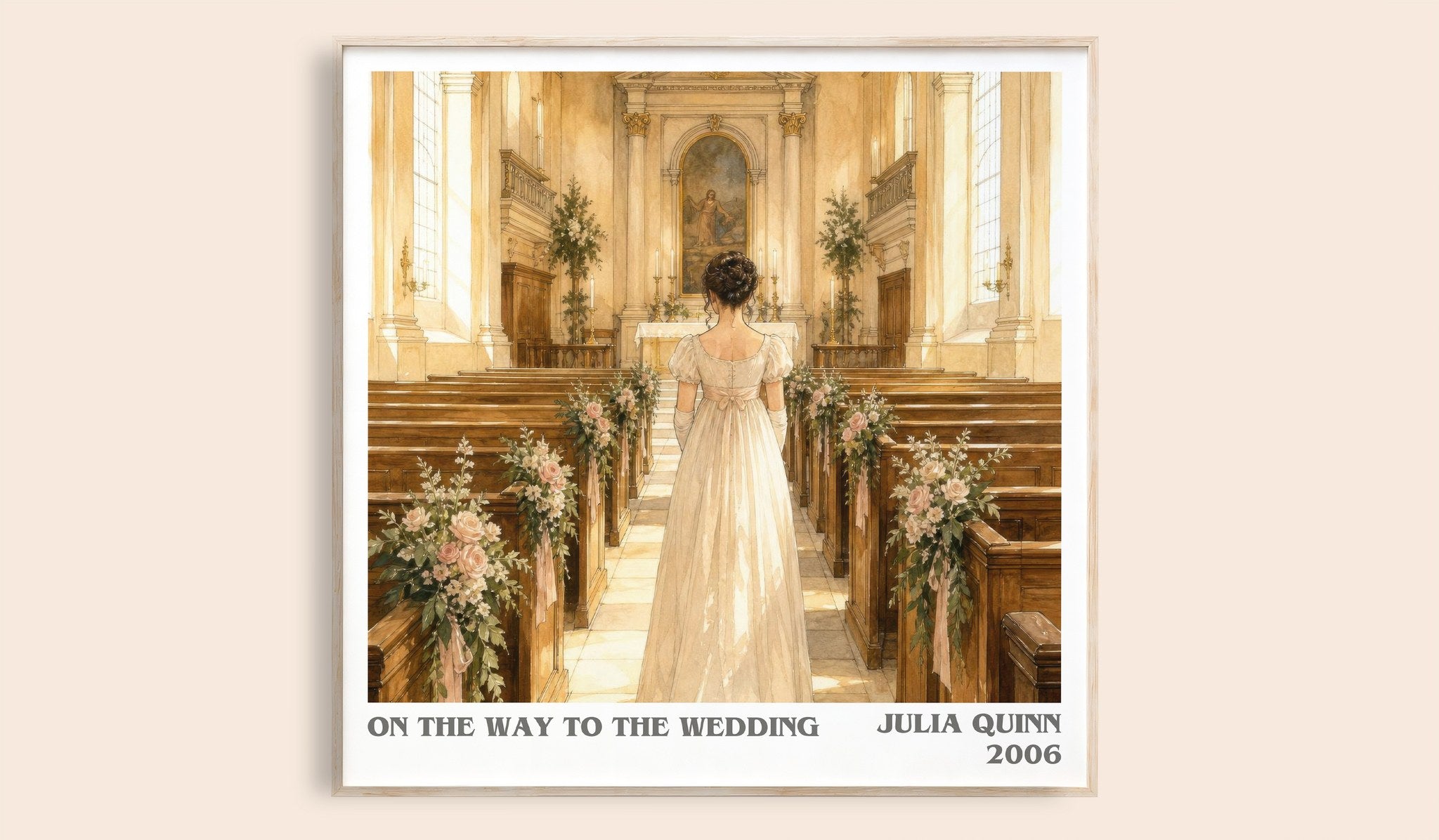 On the Way to the Wedding Literary Art Print by Julia Quinn