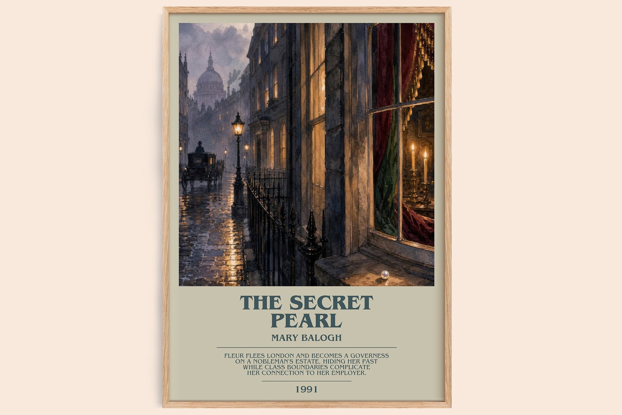 The Secret Pearl Bookish Wall Art by Mary Balogh