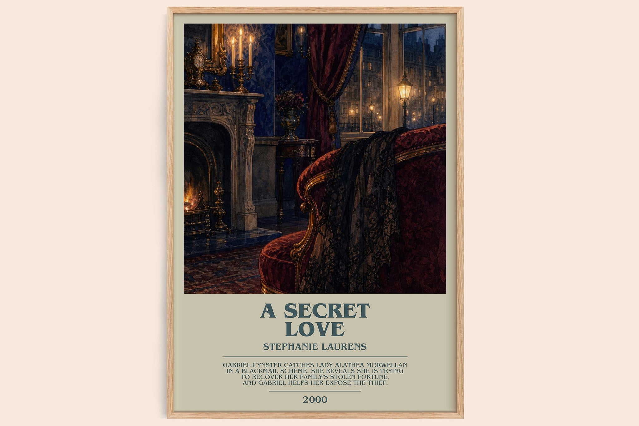 A Secret Love Bookish Wall Art by Stephanie Laurens