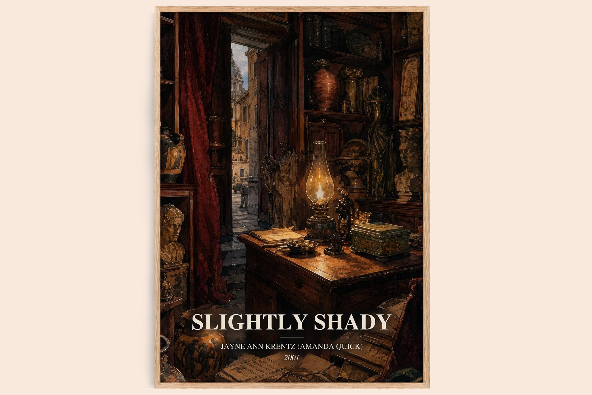 Slightly Shady Book Watercolour Illustration by J. Quick)