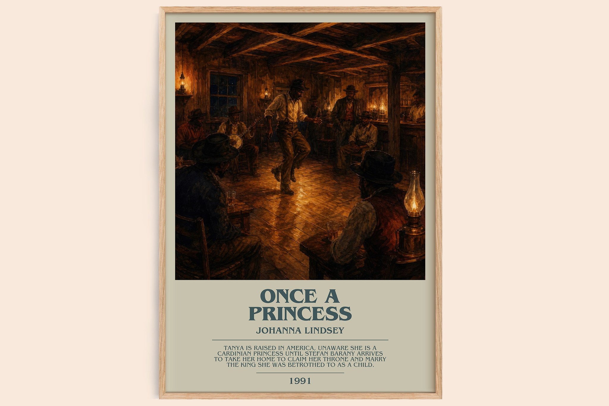 Once a Princess Bookish Wall Art by Johanna Lindsey