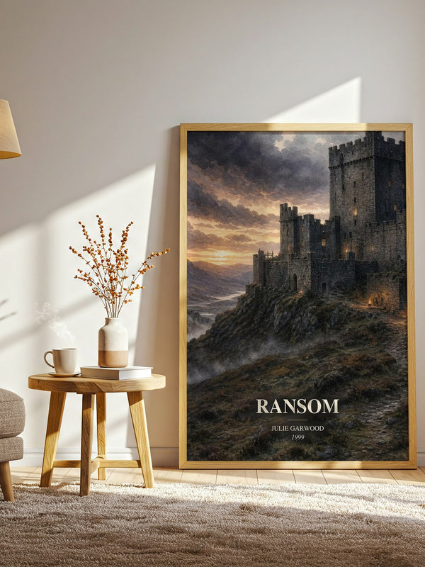 Ransom watercolour print in frame leaning in hallway – romance wall art