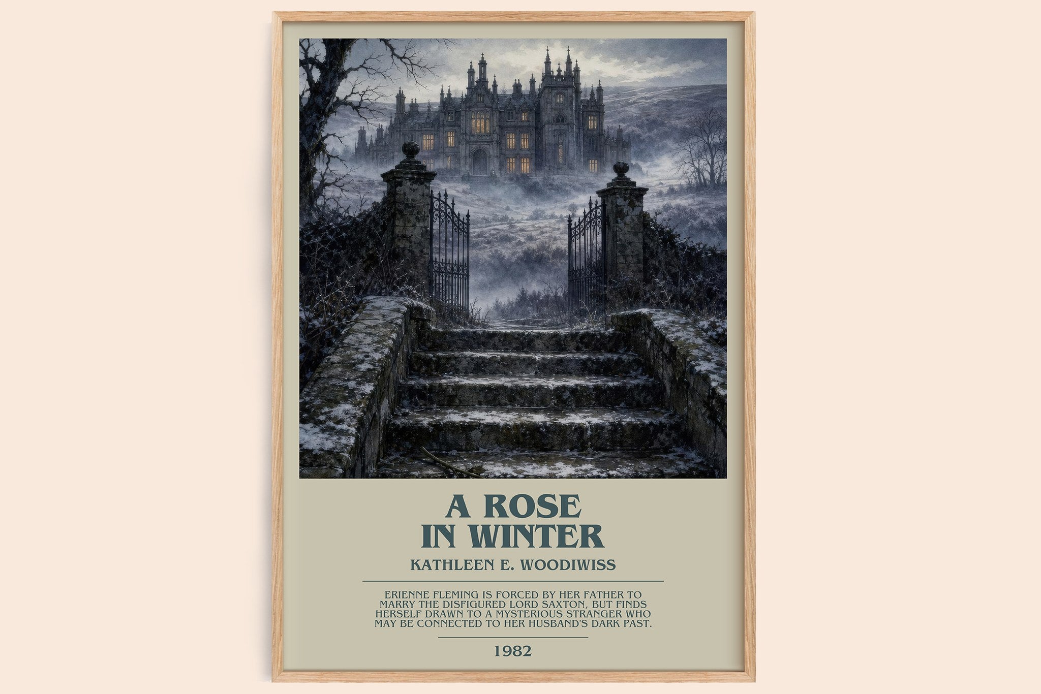 A Rose in Winter Bookish Wall Art by Kathleen E. Woodiwiss