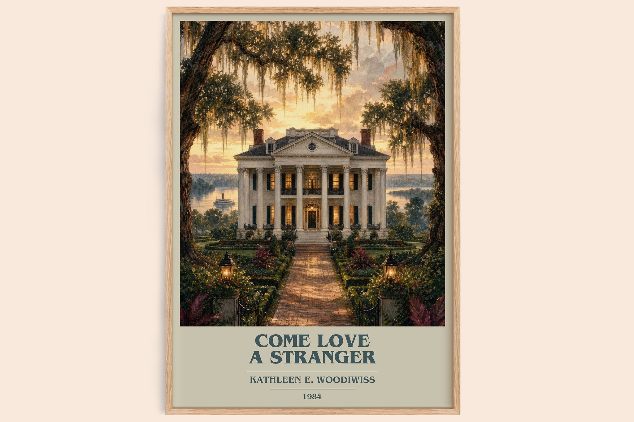 Come Love a Stranger Book Cover Poster by Kathleen E. Woodiwiss
