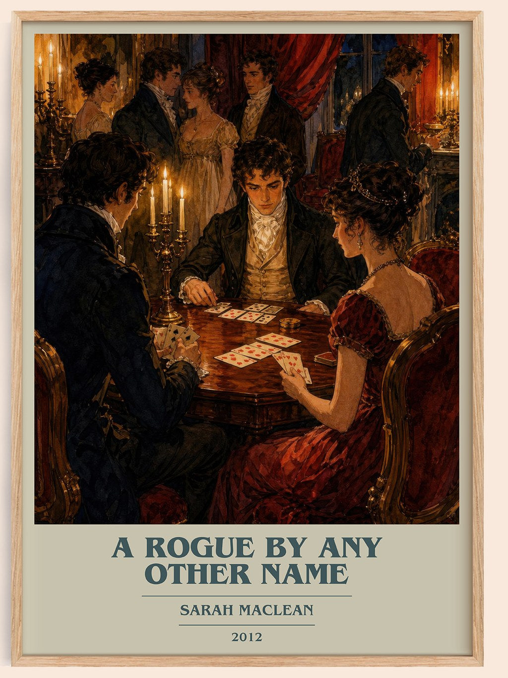 A Rogue by Any Other Name book cover book poster by Sarah MacLean – framed literary art print
