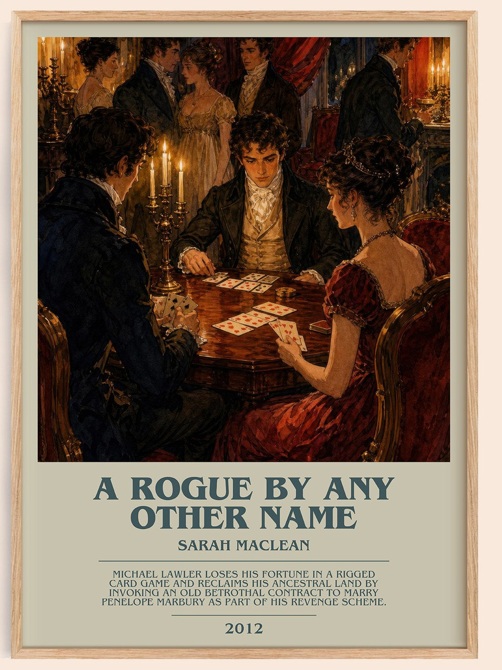 A Rogue by Any Other Name bookish book poster by Sarah MacLean – framed literary art print