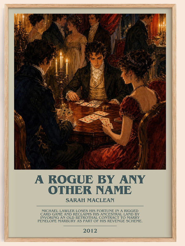 A Rogue by Any Other Name bookish book poster by Sarah MacLean – framed literary art print