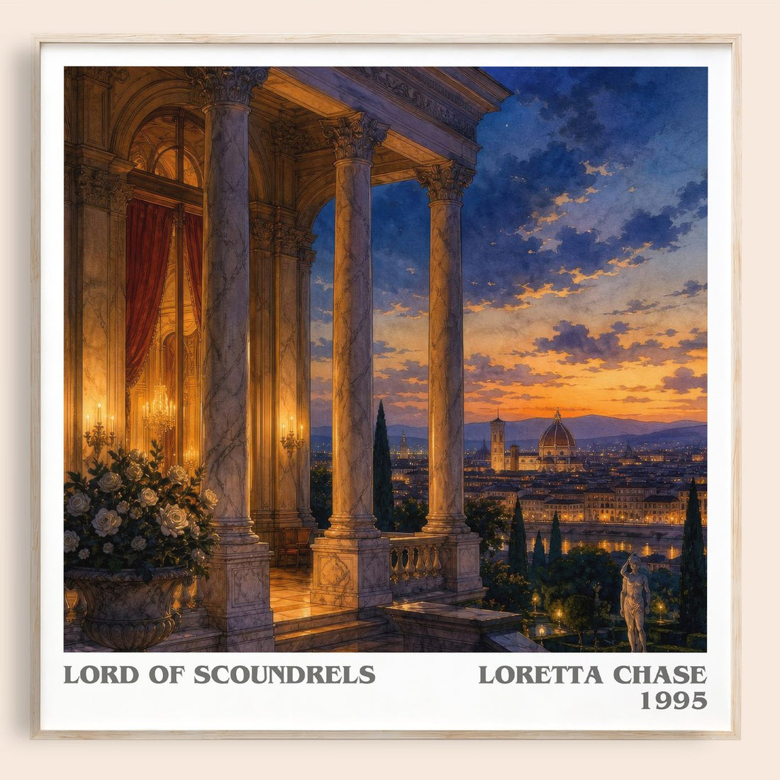 Lord of Scoundrels literary book poster by Loretta Chase – framed literary art print