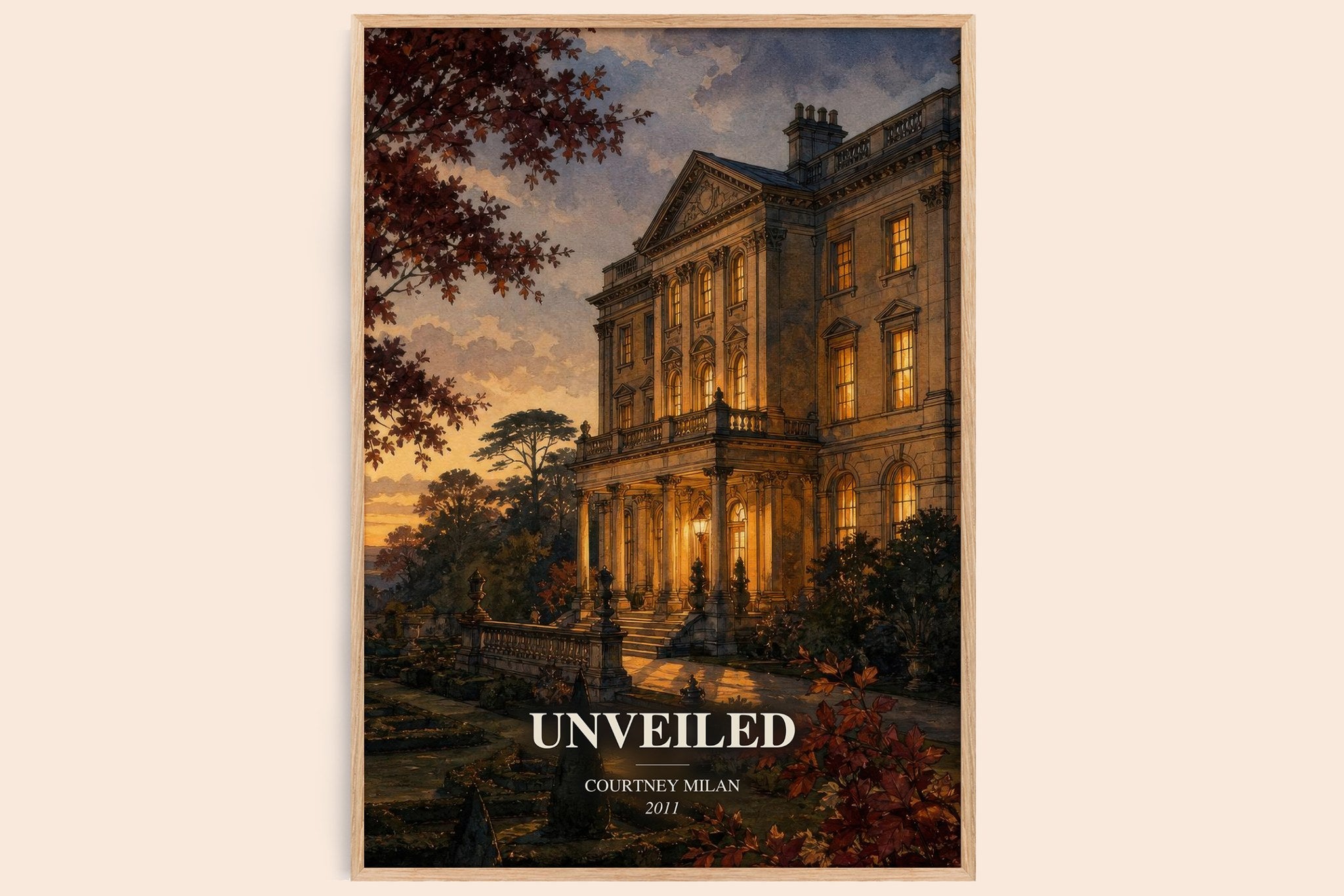Unveiled Book Watercolour Illustration by Courtney Milan