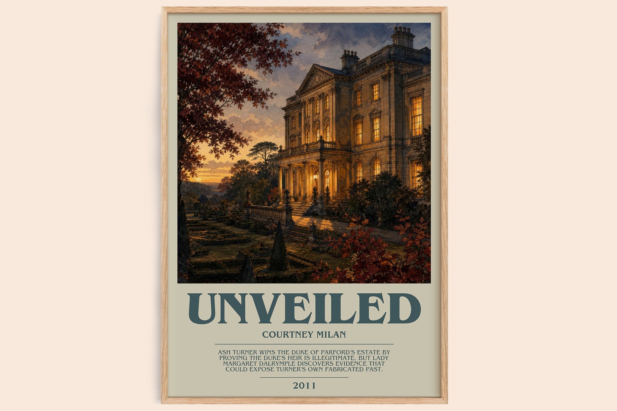 Unveiled Bookish Wall Art by Courtney Milan