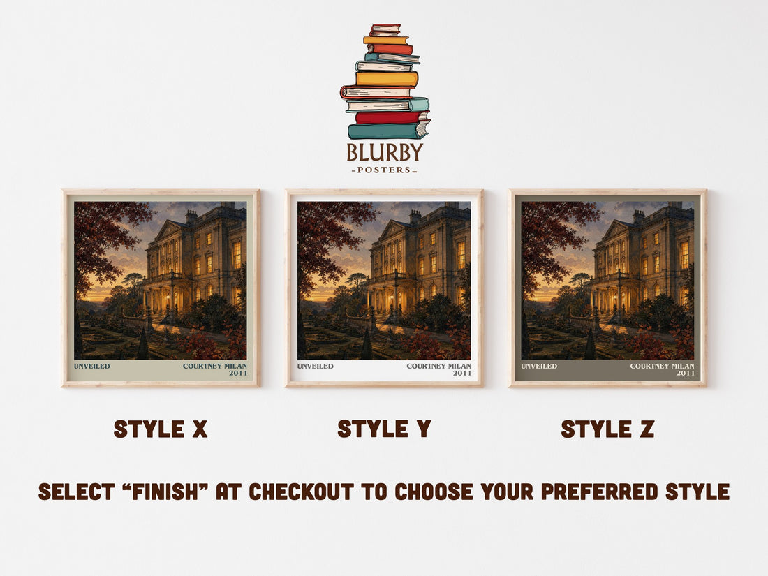 Unveiled literary print in frame leaning in hallway – romance wall art (mockup)