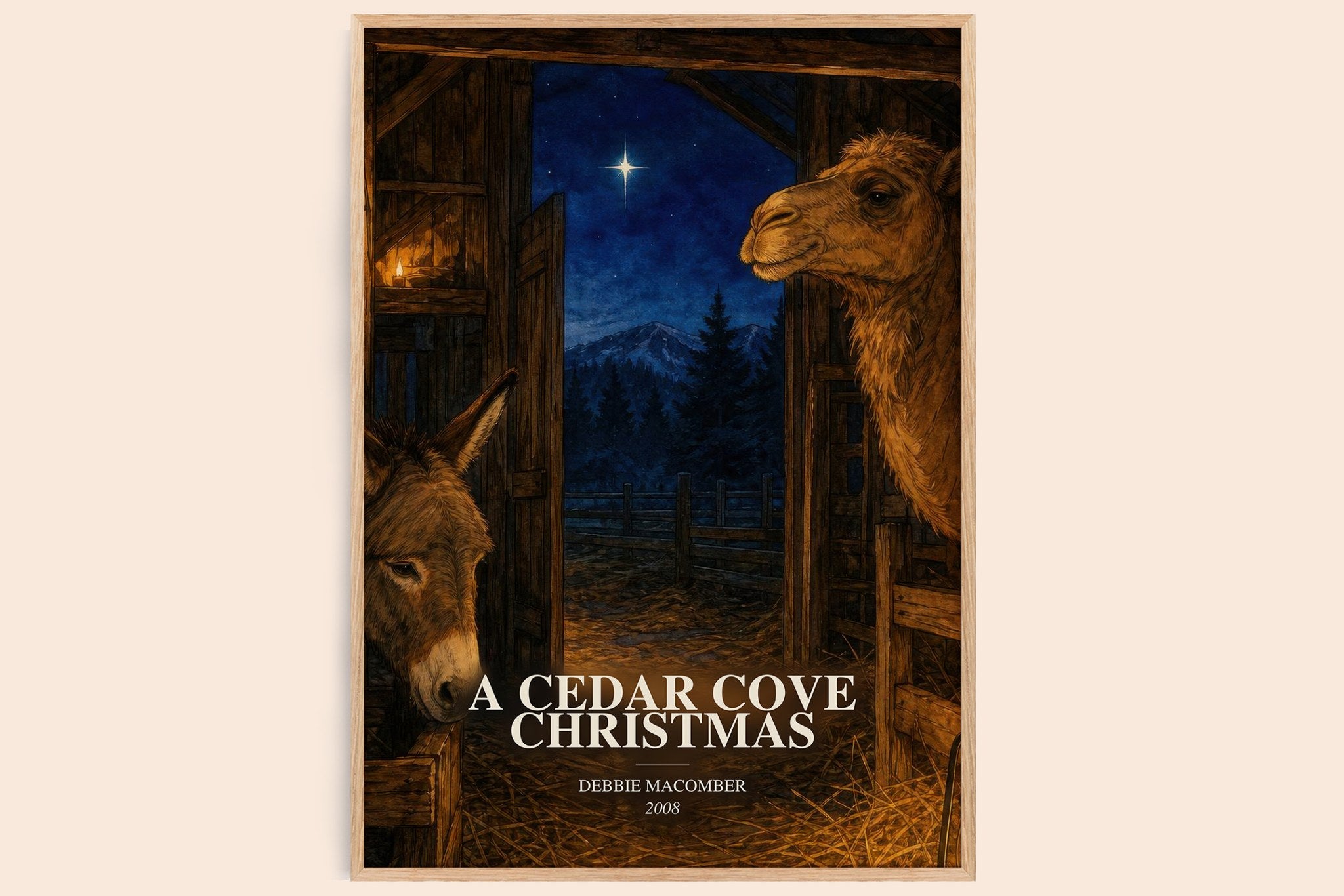 Cedar Cove Christmas Book Watercolour Illustration by Debbie Macomber