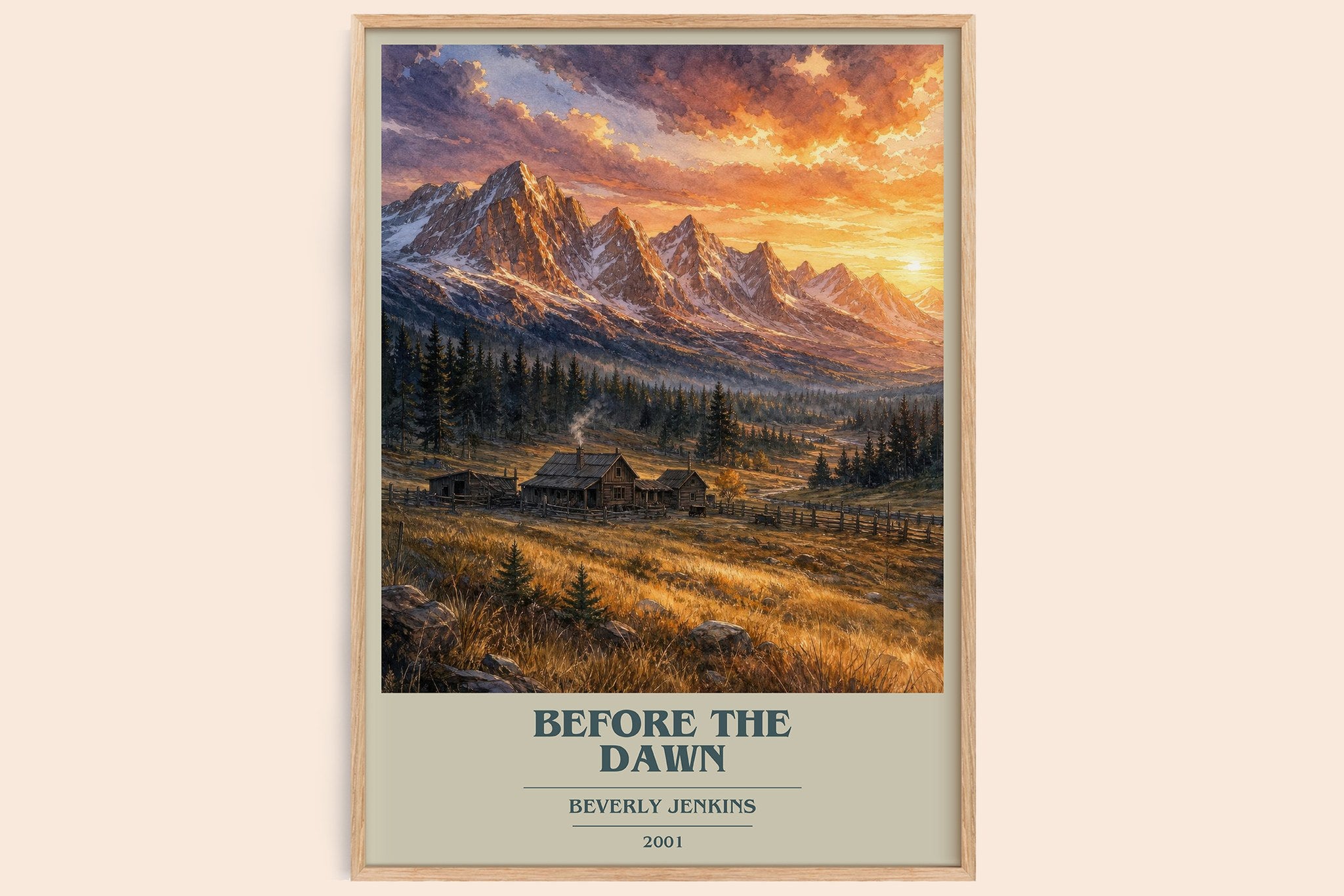Before the Dawn Book Cover Poster by Beverly Jenkins