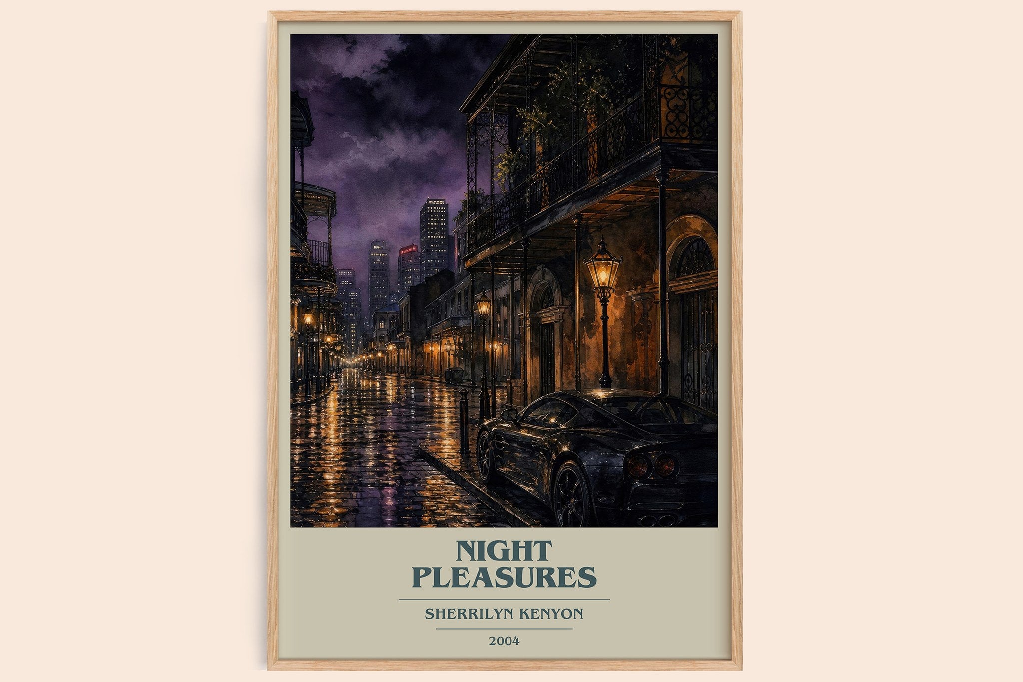 Night Pleasures Book Cover Poster by Sherrilyn Kenyon