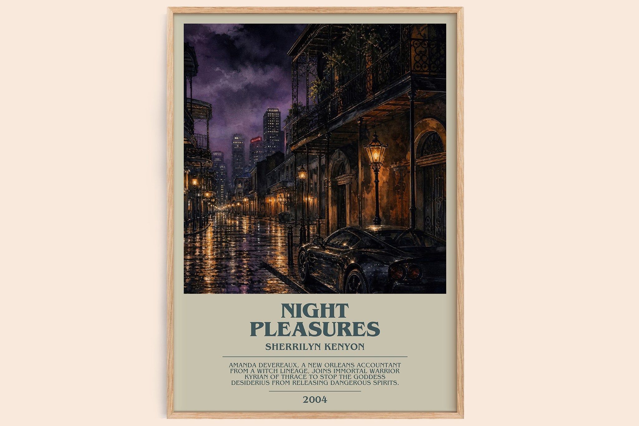Night Pleasures Bookish Wall Art by Sherrilyn Kenyon