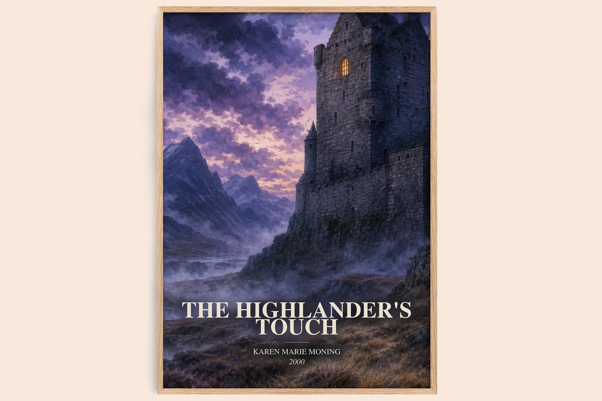 Highlander's Touch Book Watercolour Illustration by Karen Marie Moning