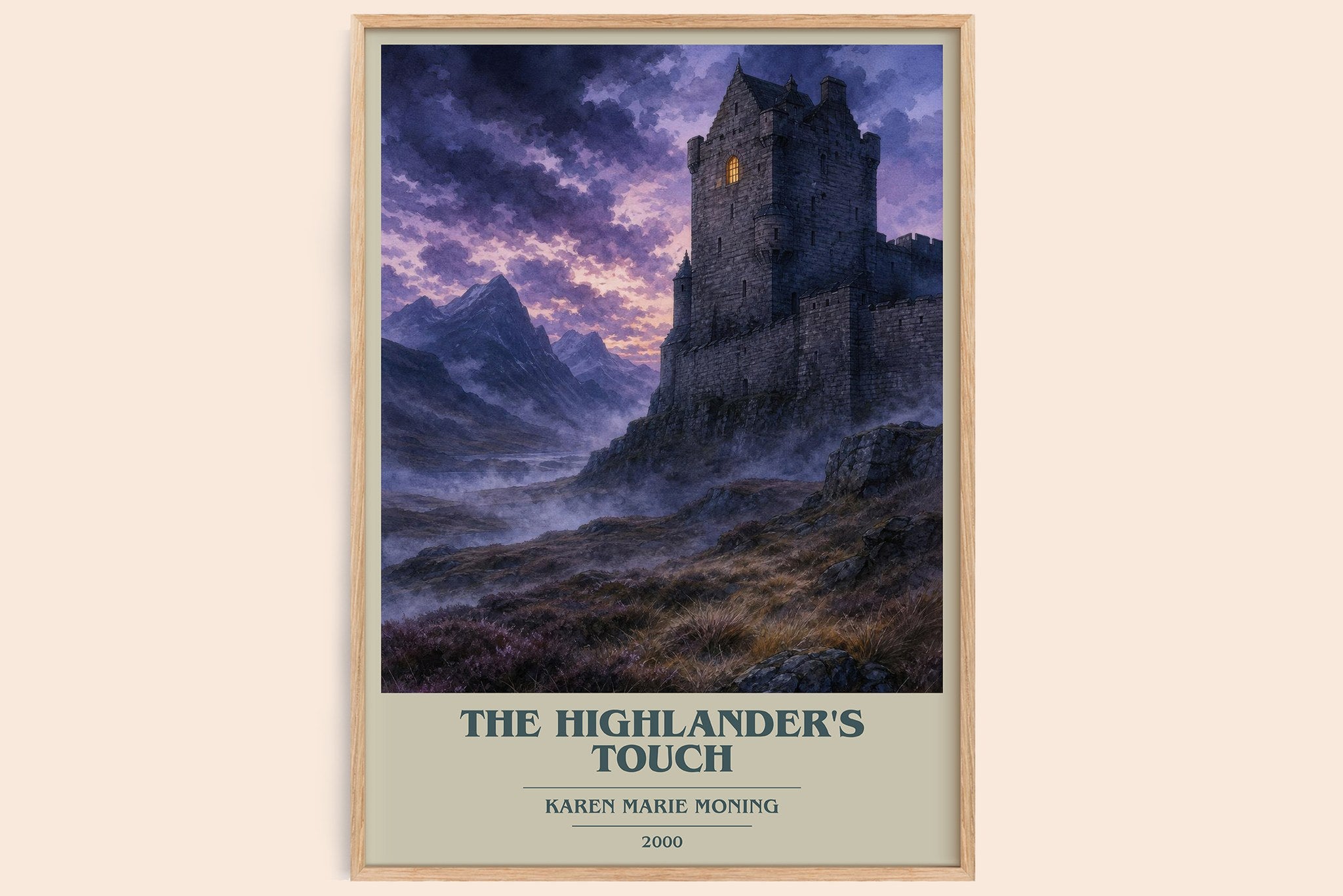 The Highlander's Touch Book Cover Poster by Karen Marie Moning
