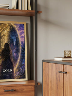 Gold book watercolour illustration paper finish options – matte satin gloss