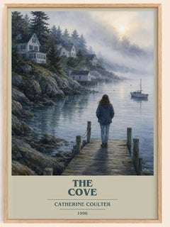The Cove book cover book poster by Catherine Coulter – framed literary art print