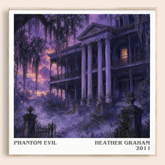 Phantom Evil literary book poster by Heather Graham – framed literary art print