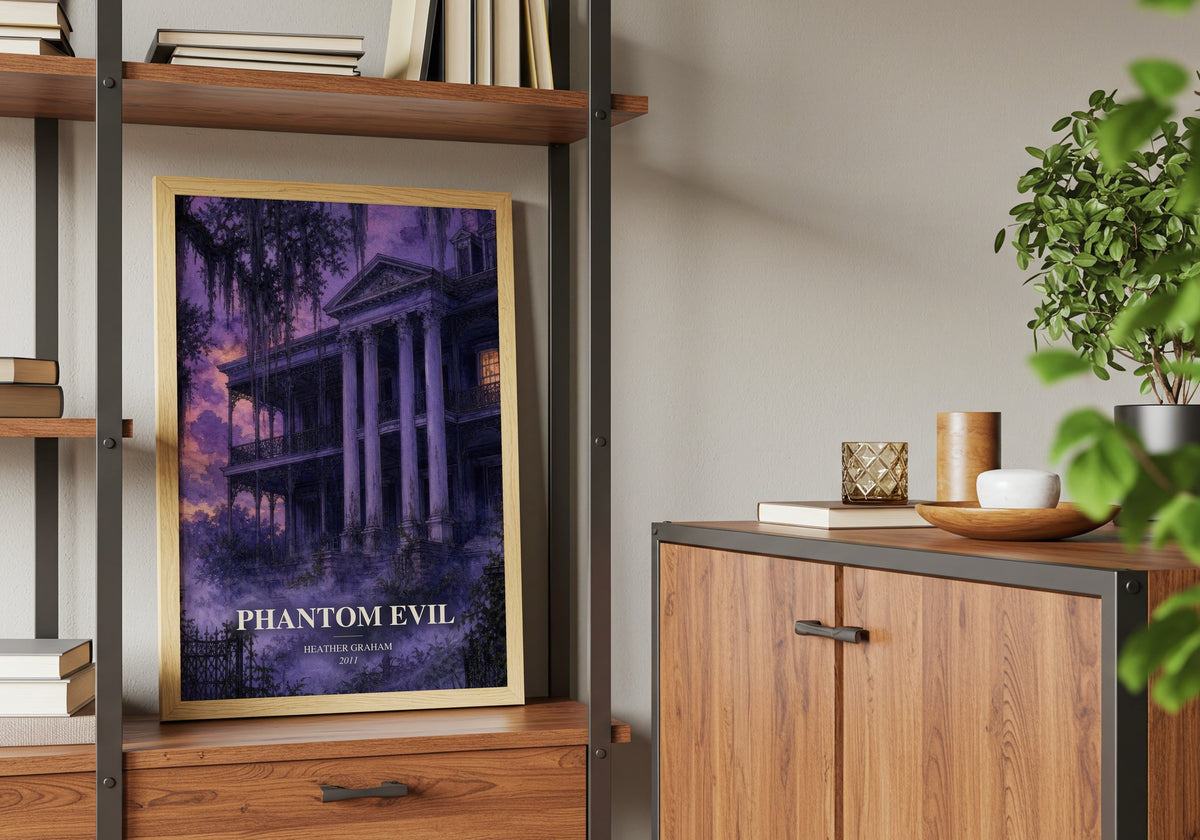 Phantom Evil book watercolour illustration paper finish options – matte satin gloss
