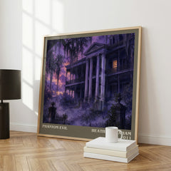 Phantom Evil literary print framed by window – literary home decor