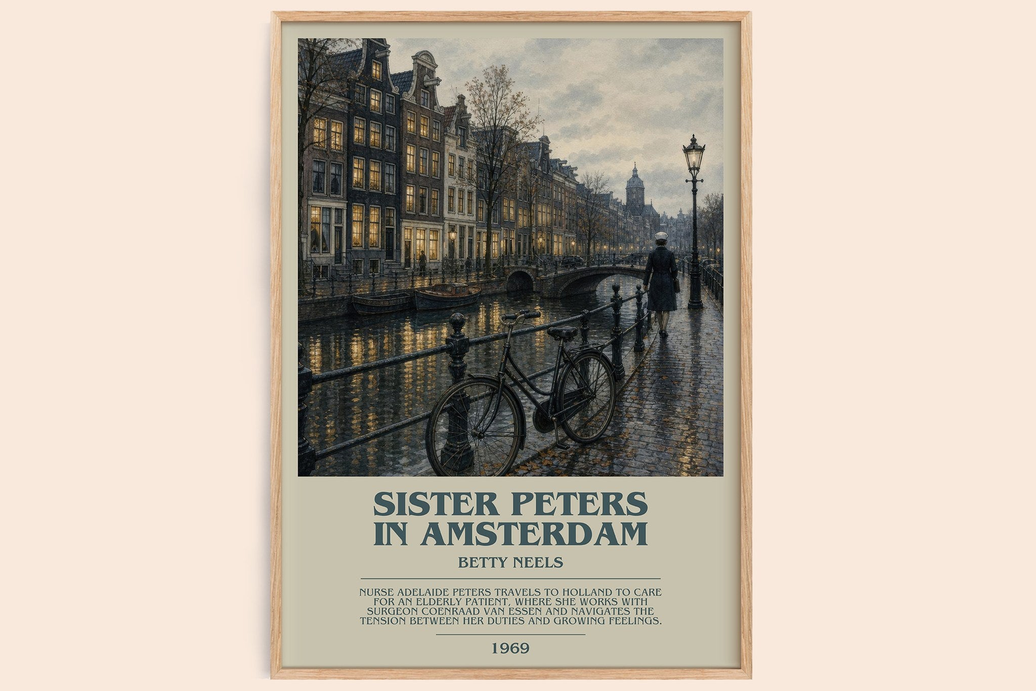 Sister Peters in Amsterdam Bookish Wall Art by Betty Neels