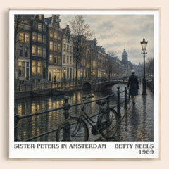 Sister Peters in Amsterdam literary book poster by Betty Neels – framed literary art print