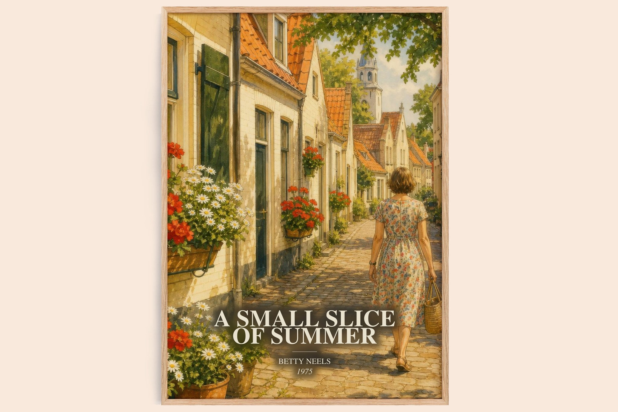 A Small Slice of Summer Book Watercolour Illustration by Betty Neels