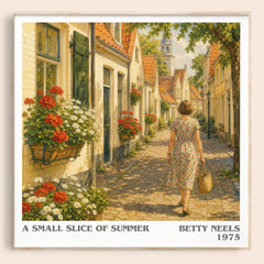 A Small Slice of Summer literary book poster by Betty Neels – framed literary art print