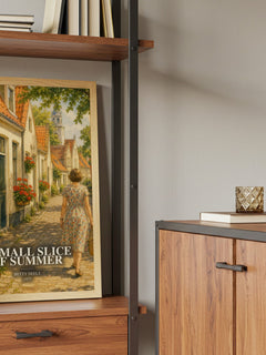 A Small Slice of Summer book watercolour illustration paper finish options – matte satin gloss