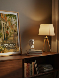 A Small Slice of Summer watercolour print on bookshelf – Betty Neels fan gift