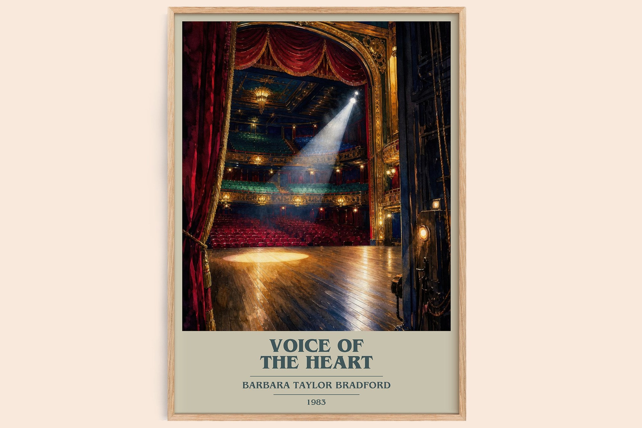 Voice of the Heart Book Cover Poster by Barbara Taylor Bradford