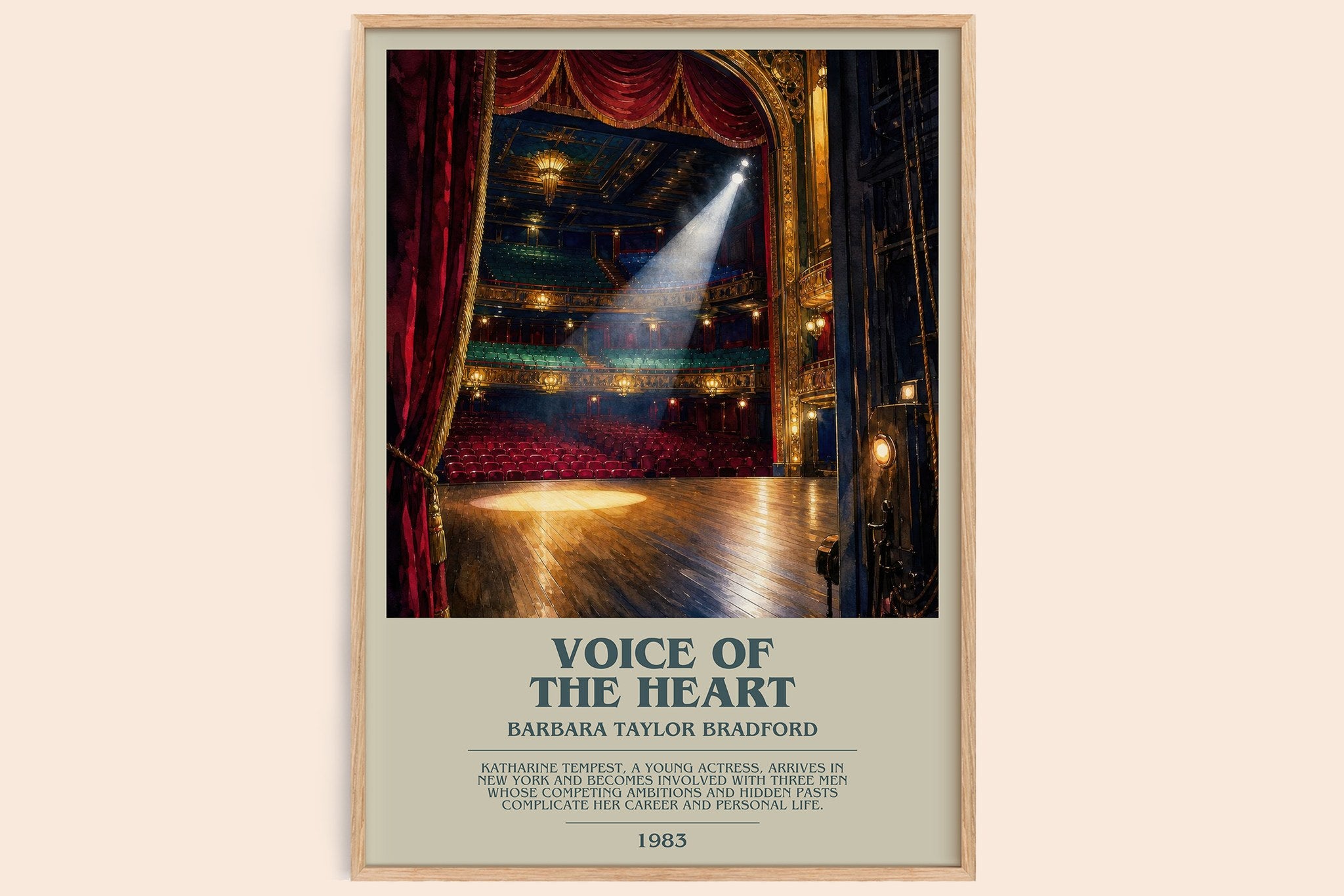 Voice of the Heart Bookish Wall Art by Barbara Taylor Bradford
