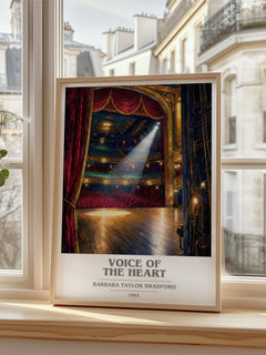 Voice of the Heart book cover poster colour and style options – Barbara Taylor Bradford book art