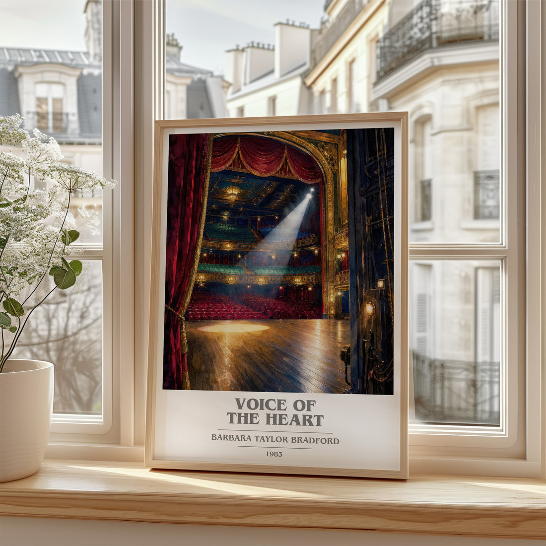 Voice of the Heart book cover poster colour and style options – Barbara Taylor Bradford book art