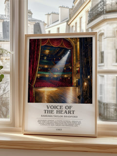 Voice of the Heart bookish poster colour and style options – Barbara Taylor Bradford book art